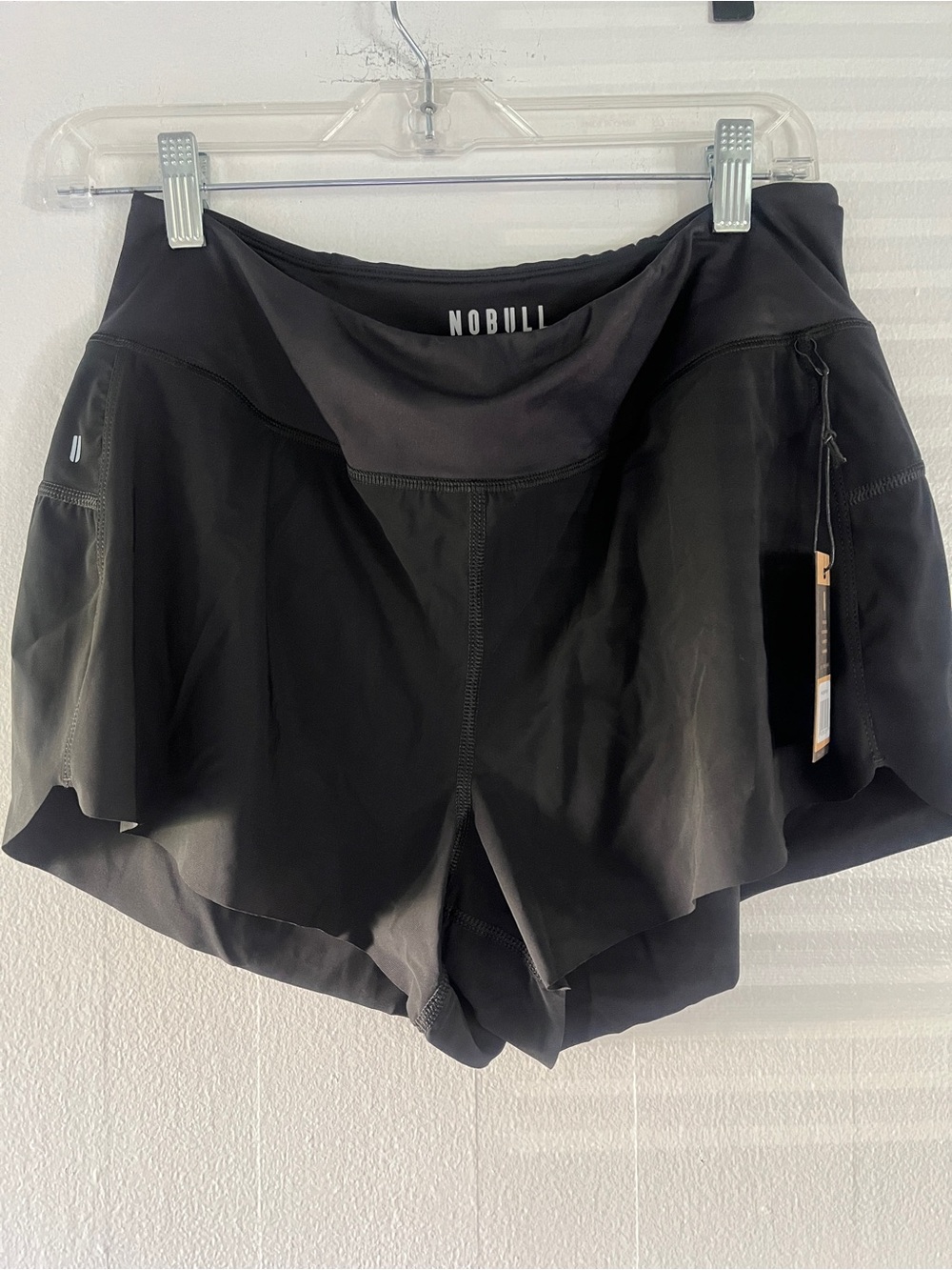 NOBULL Women's Black Layered Skirt Athletic Shorts